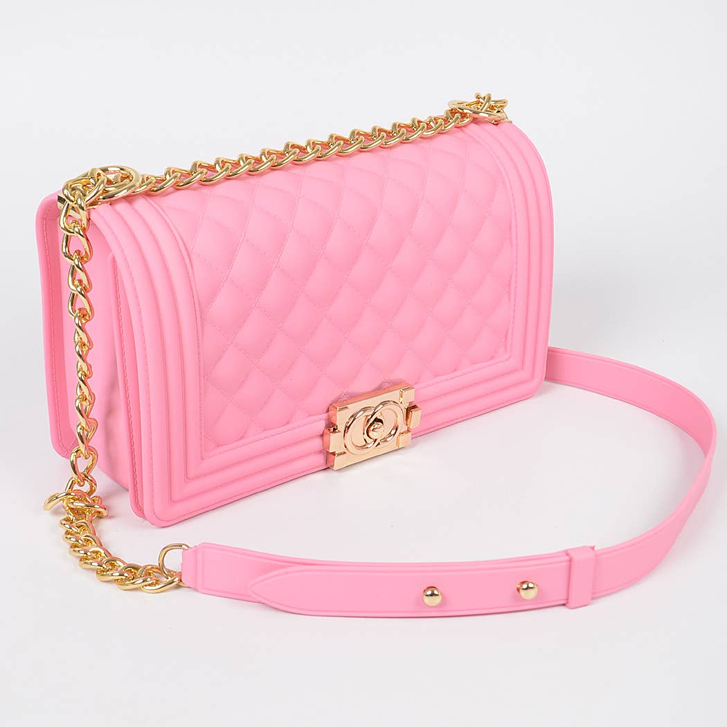 3AM BY H&D ACCESSORIES - Jelly Embossed Clutch: Red