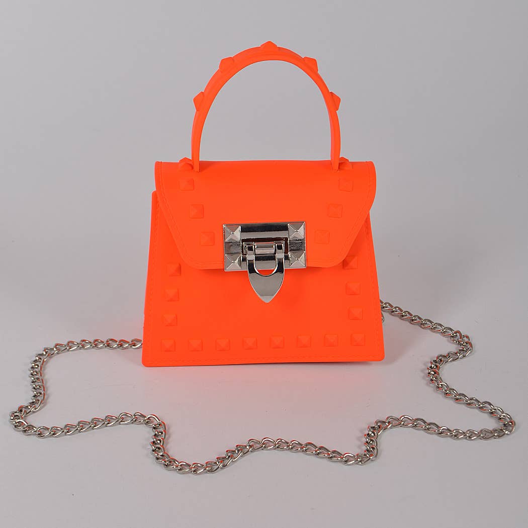 3AM BY H&D ACCESSORIES - Jelly Mini Handle Bag: Neon Green