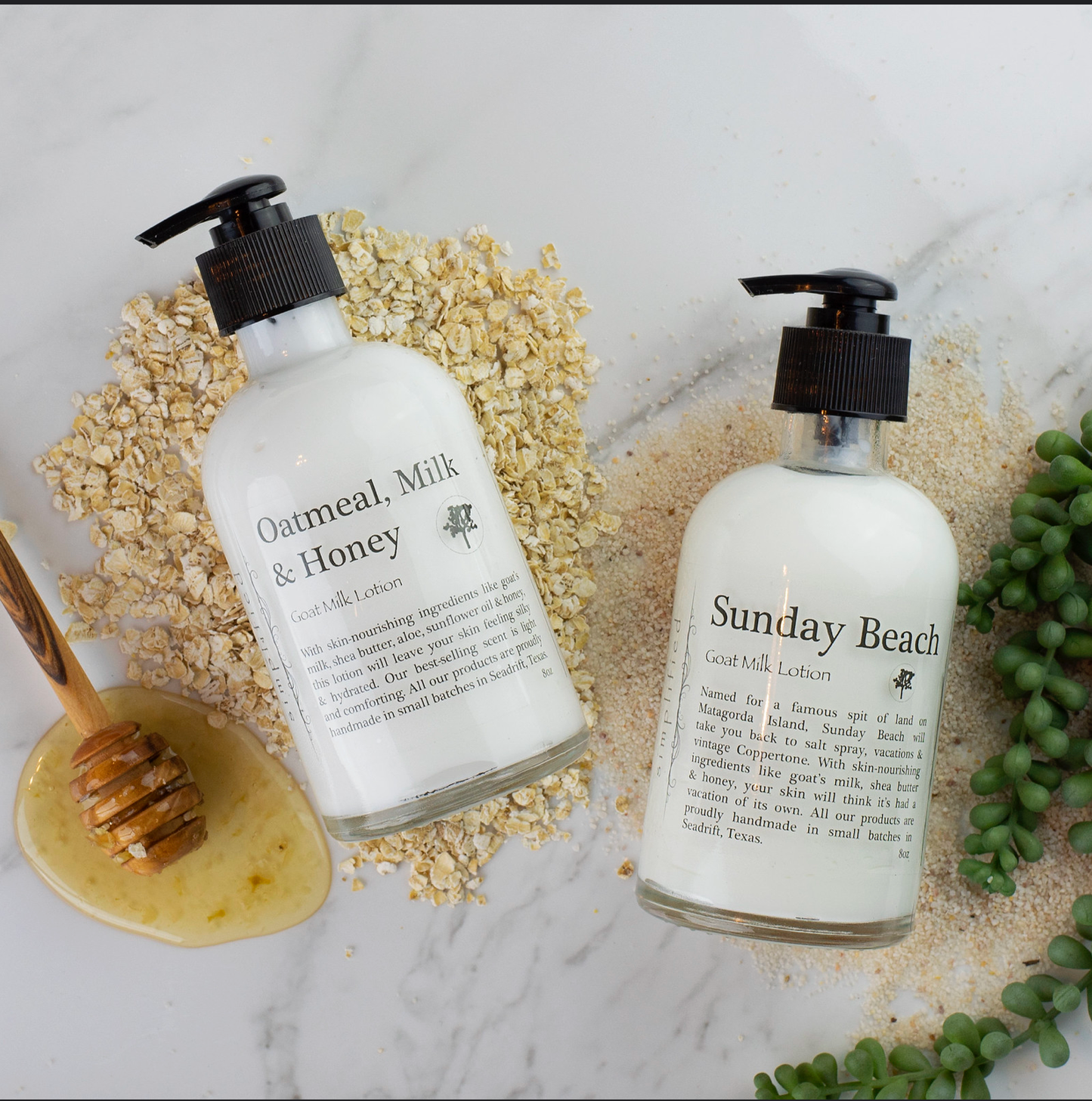 Simplified Soap - 8oz Goat Milk Lotion: Oatmeal Milk & Honey