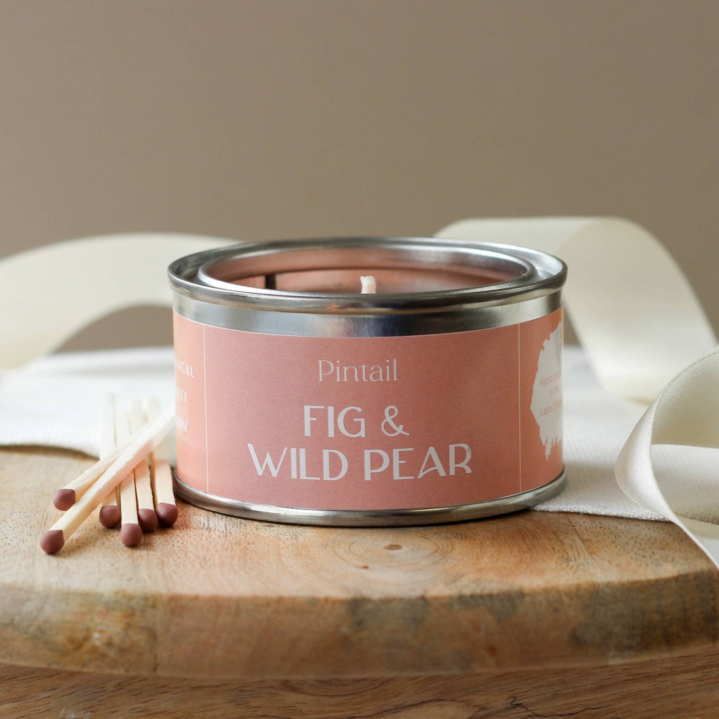 Fig and Wild Pear Metal Tin Candle