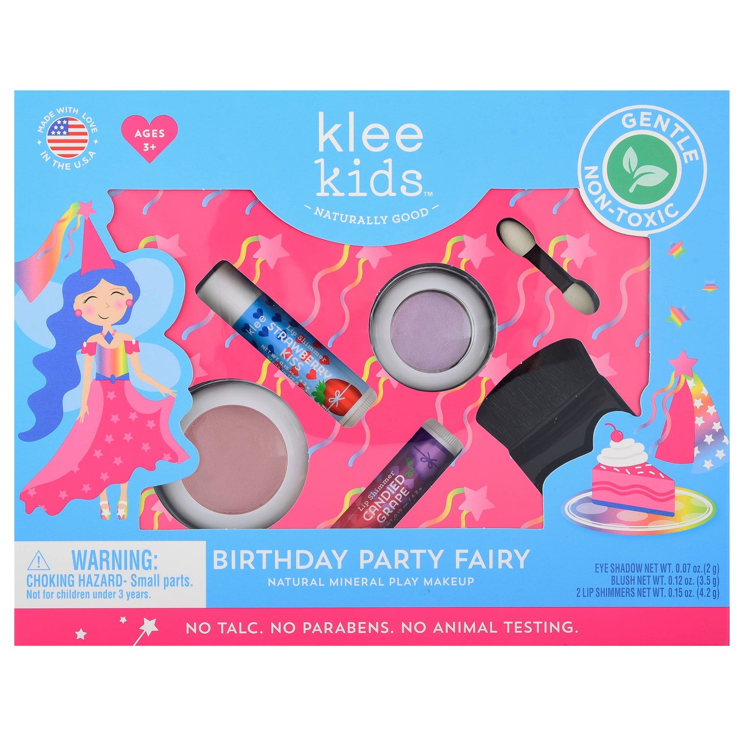 Klee Naturals - Berry Icing Fairy - Klee Kids Play Makeup 4-PC Kit: Roller Dream Fairy