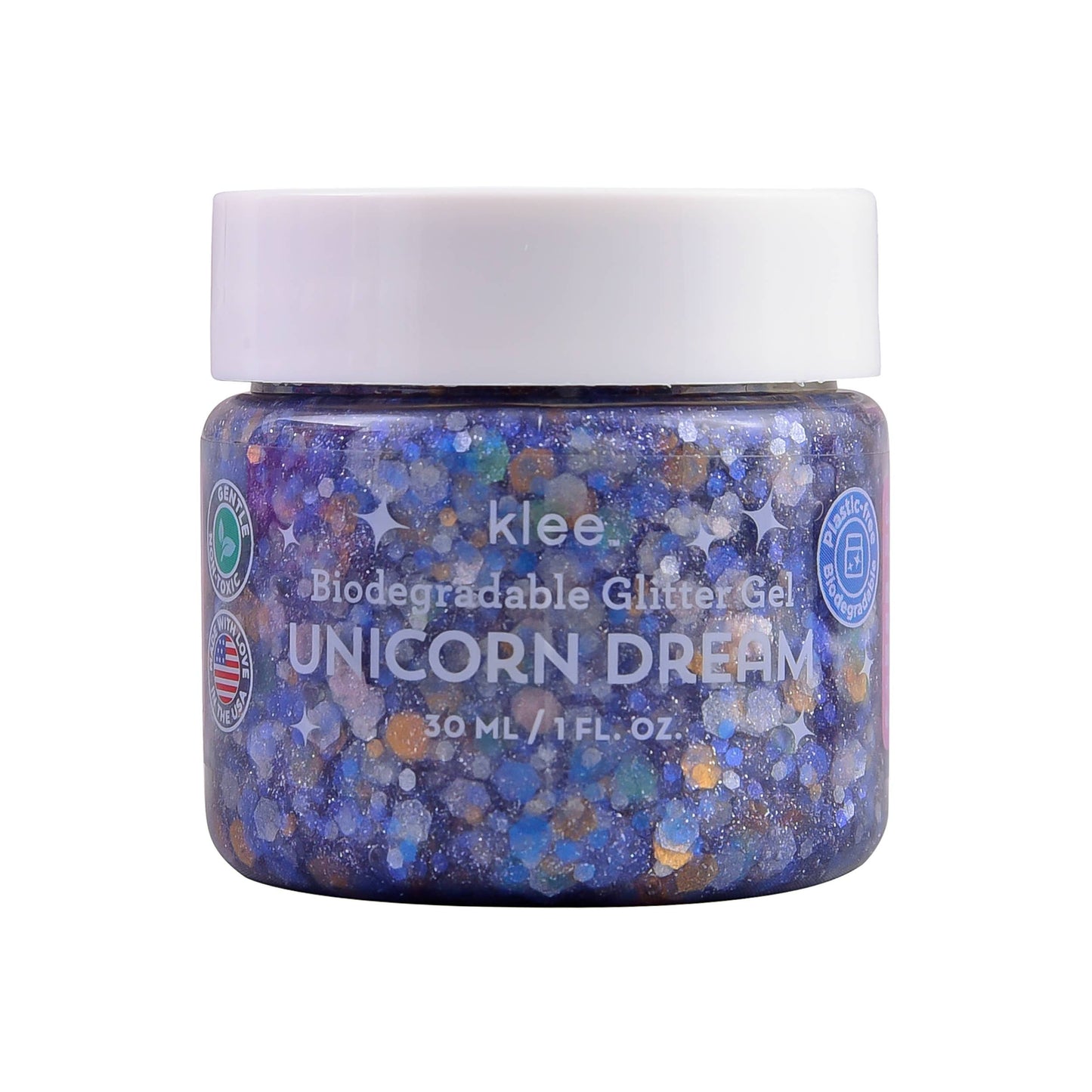 Klee Naturals - Unicorn Dream - Klee Biodegradable Glitter Gel, 1 oz: Golden Flamingo