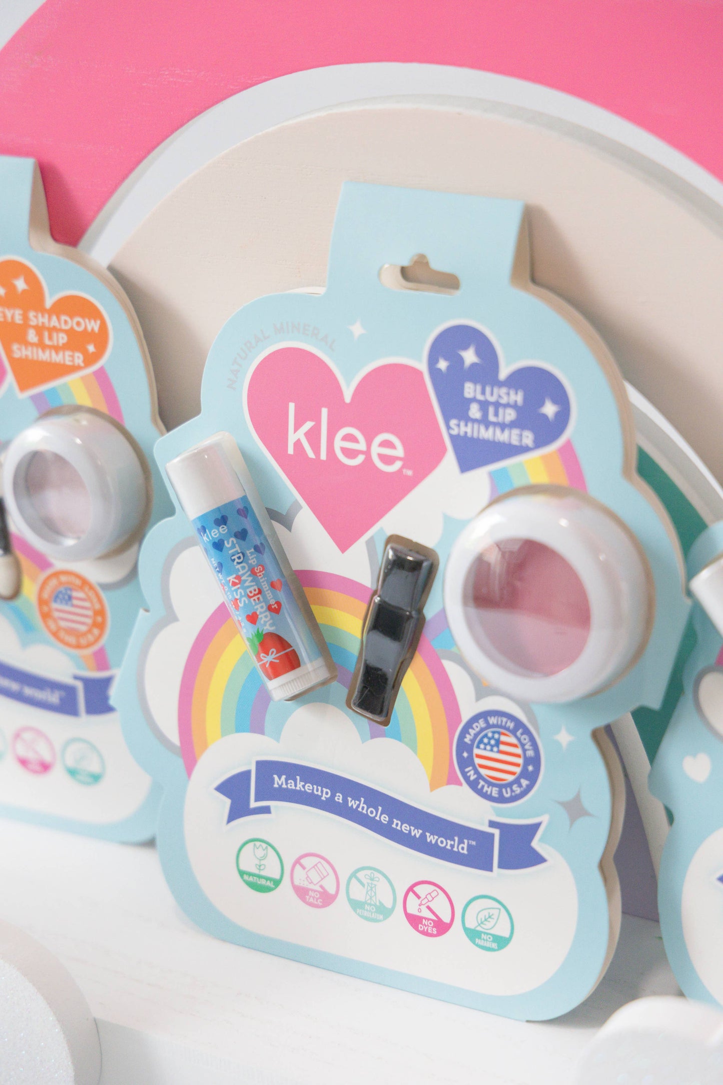 Klee Naturals - Sweet Cherry Spark - Blush and Lip Shimmer Set: Sugar Drop Glow
