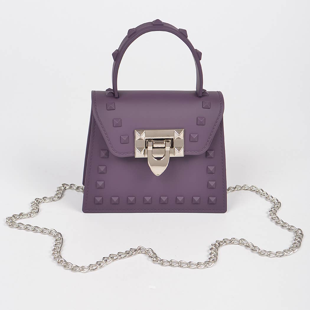 3AM BY H&D ACCESSORIES - Jelly Mini Handle Bag: Purple