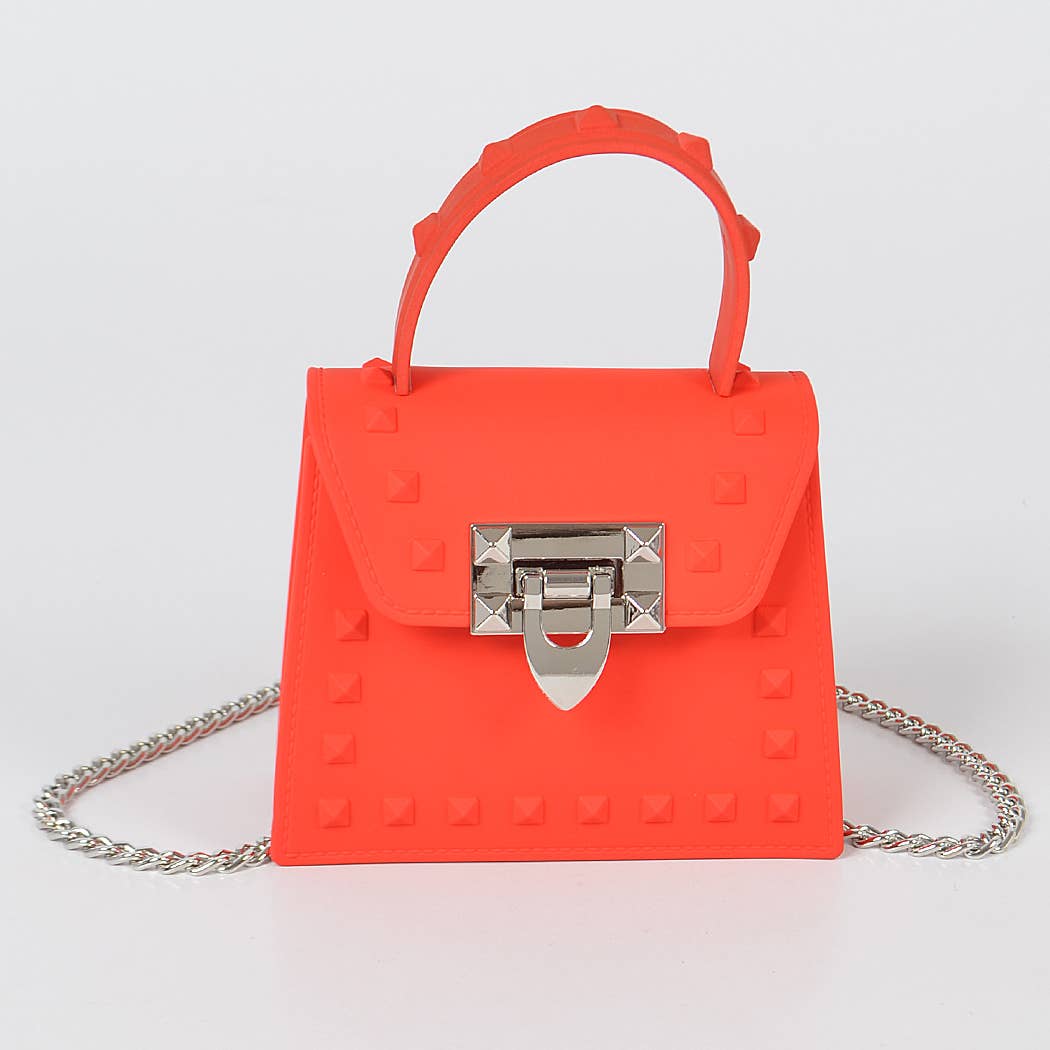 3AM BY H&D ACCESSORIES - Jelly Mini Handle Bag: Neon Green