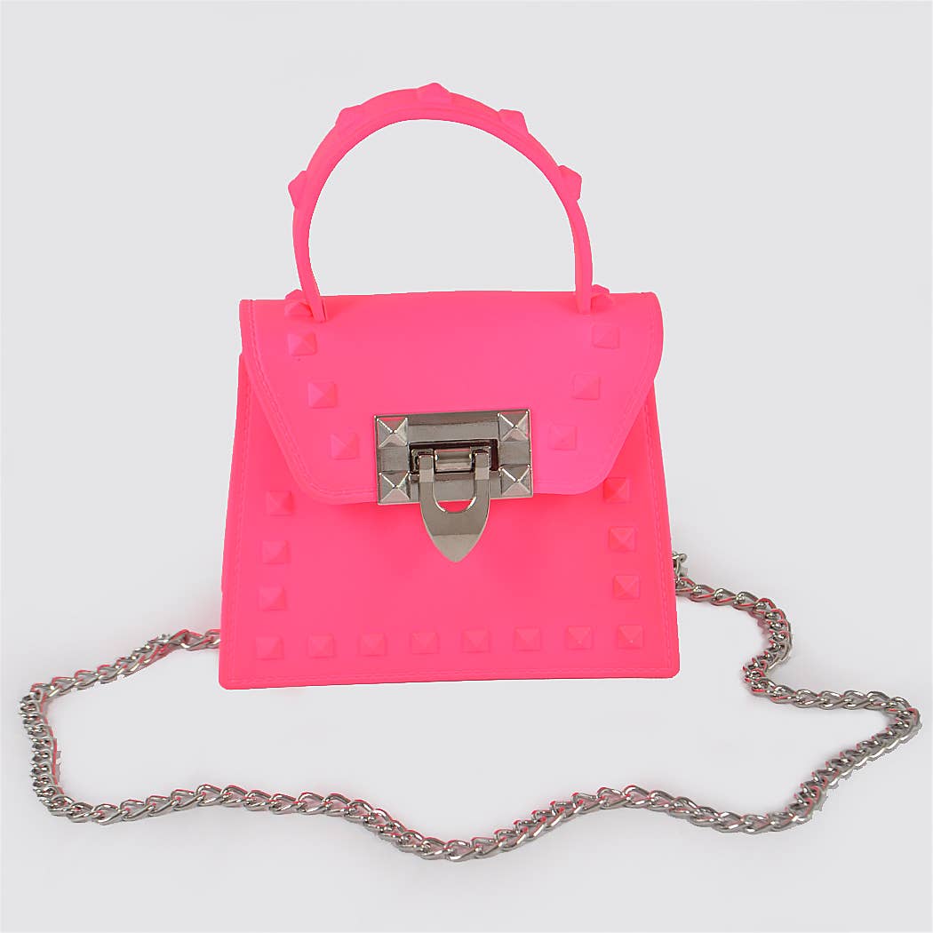 3AM BY H&D ACCESSORIES - Jelly Mini Handle Bag: Neon Green