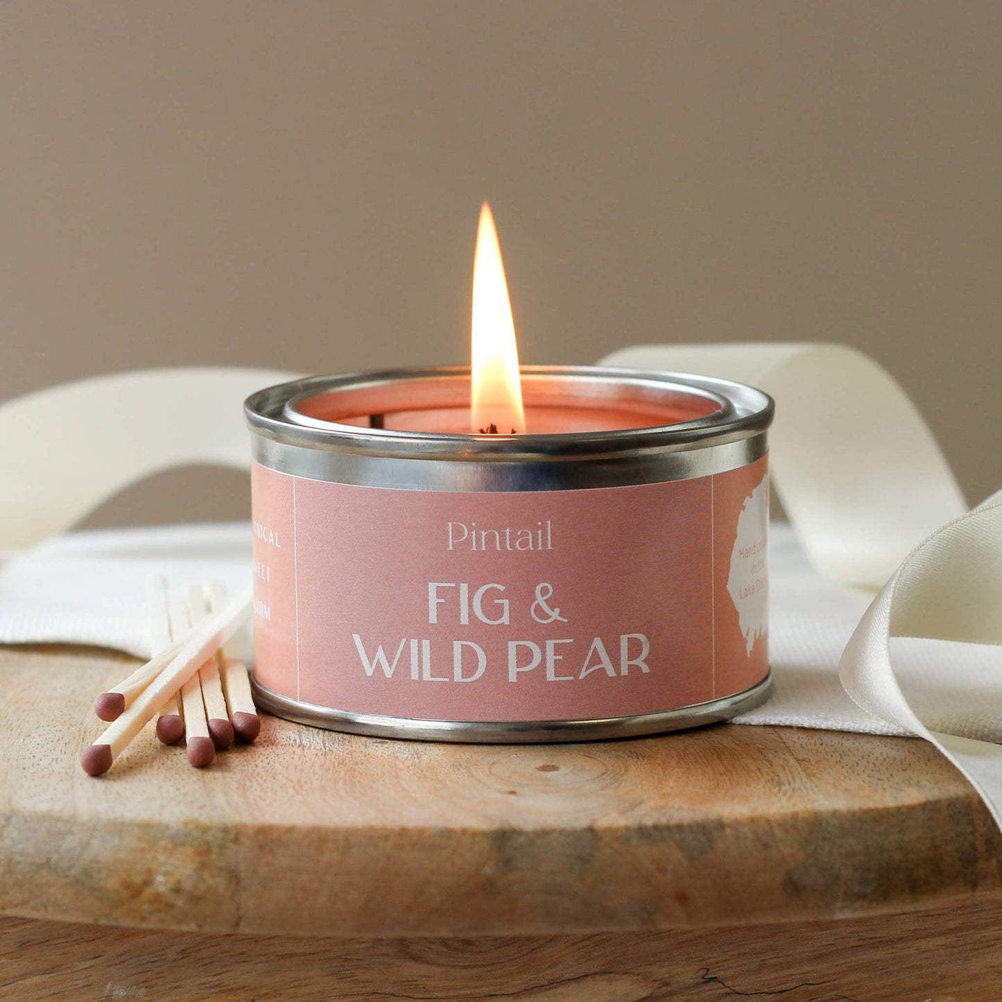 Fig and Wild Pear Metal Tin Candle