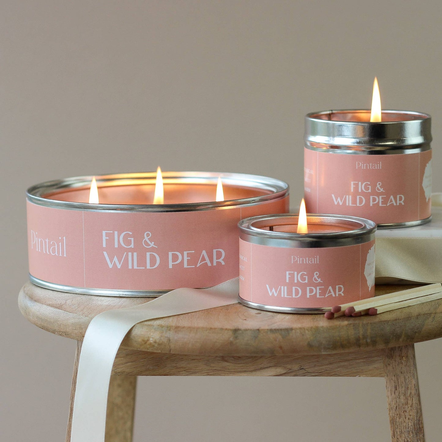 Fig and Wild Pear Metal Tin Candle