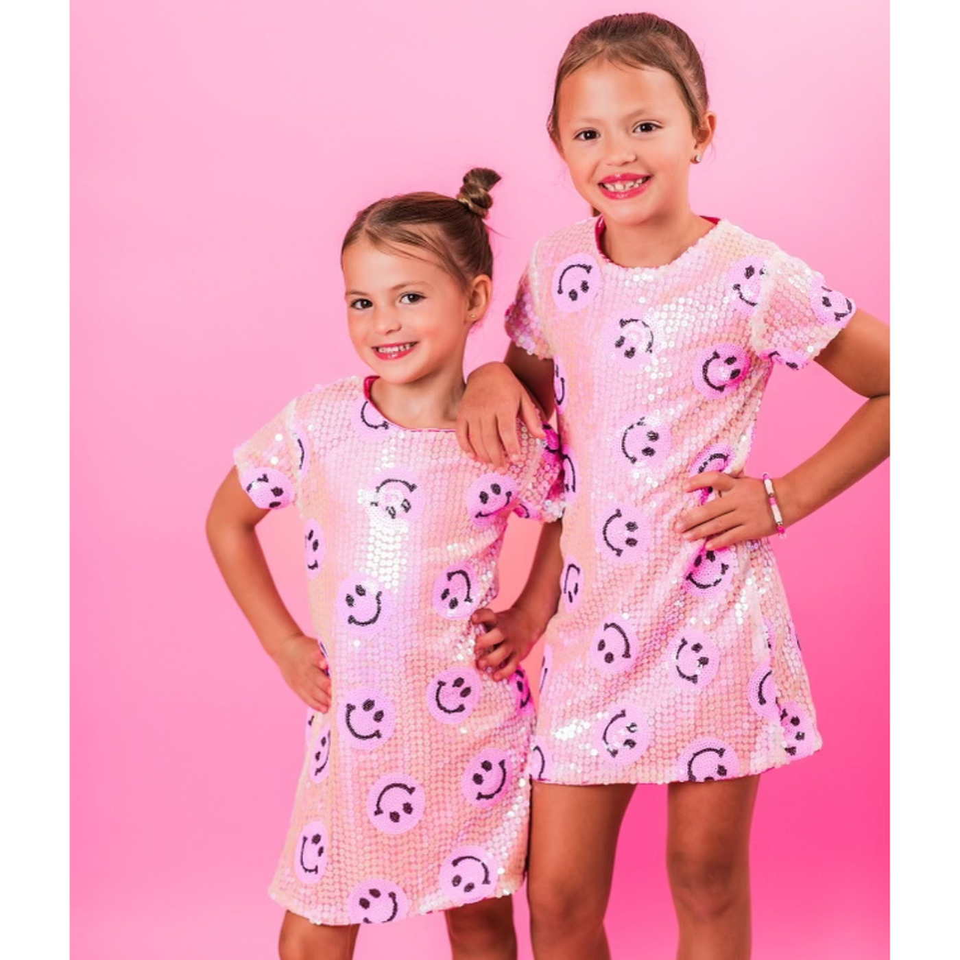 Three Wildflower Designs - All Smiles Sequins Dress | Smile Dress: 2T