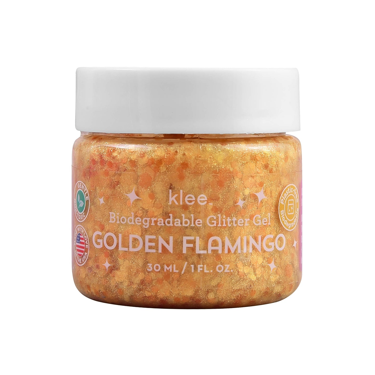 Klee Naturals - Unicorn Dream - Klee Biodegradable Glitter Gel, 1 oz: Golden Flamingo