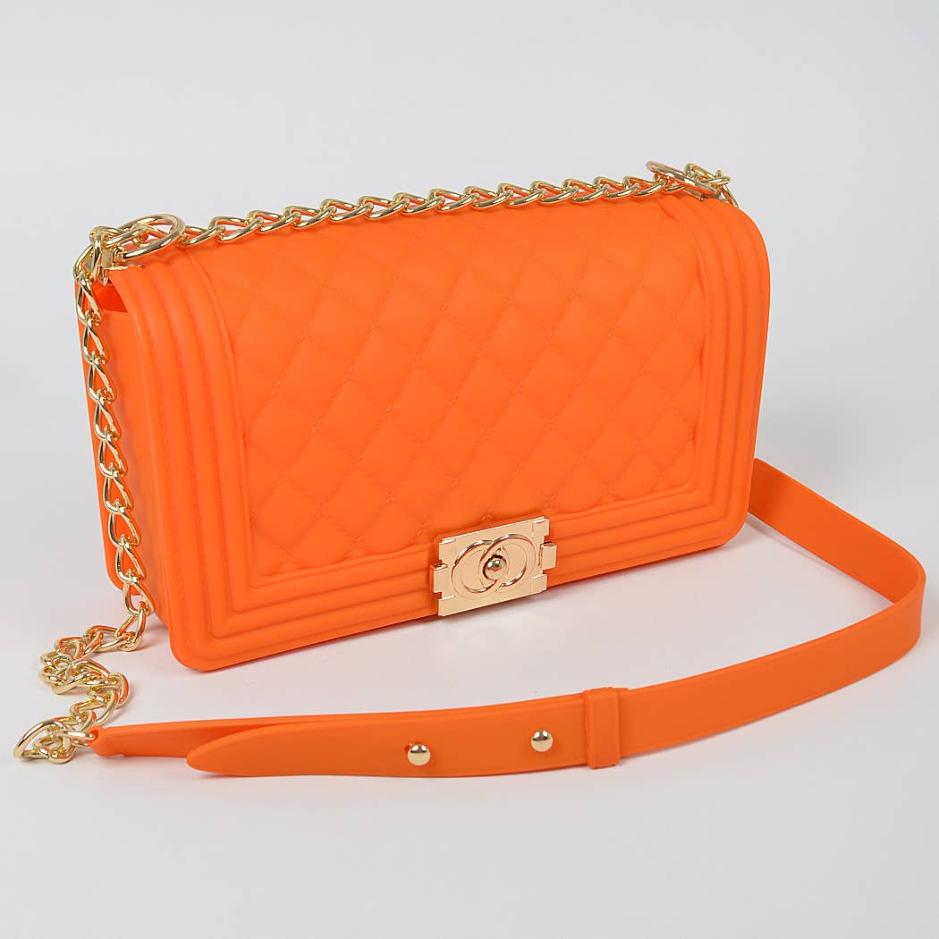 3AM BY H&D ACCESSORIES - Jelly Embossed Clutch: Red