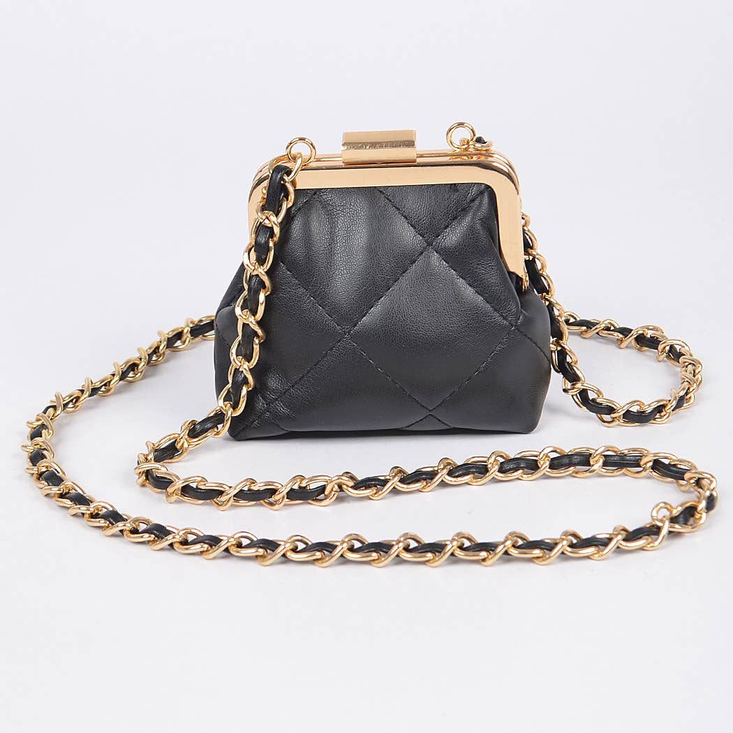 3AM BY H&D ACCESSORIES - Quilted Mini Purse: Green