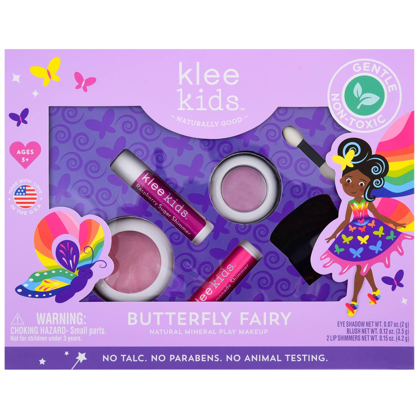 Klee Naturals - Berry Icing Fairy - Klee Kids Play Makeup 4-PC Kit: Roller Dream Fairy