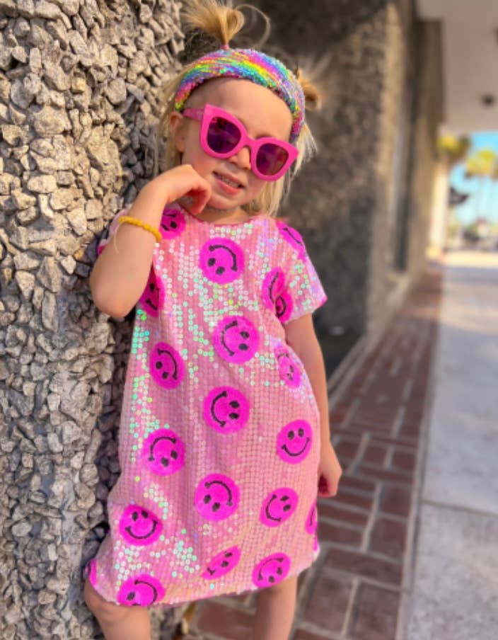 Three Wildflower Designs - All Smiles Sequins Dress | Smile Dress: 2T