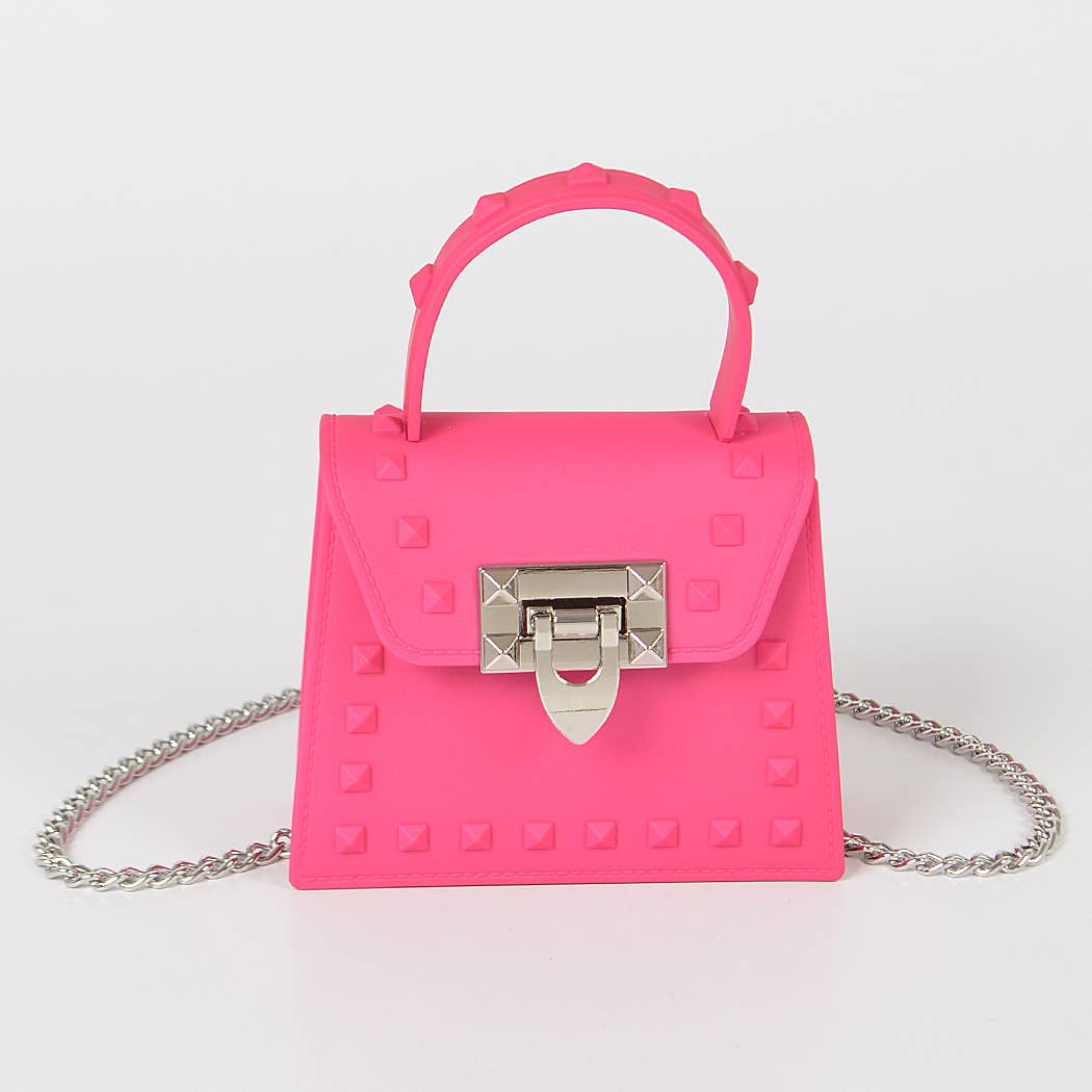 3AM BY H&D ACCESSORIES - Jelly Mini Handle Bag: Neon Green