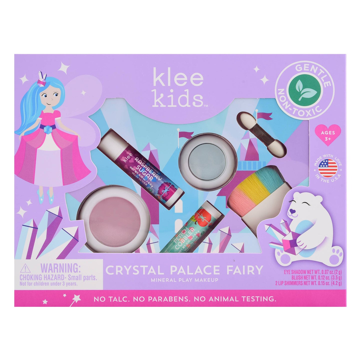 Klee Naturals - Berry Icing Fairy - Klee Kids Play Makeup 4-PC Kit: Roller Dream Fairy