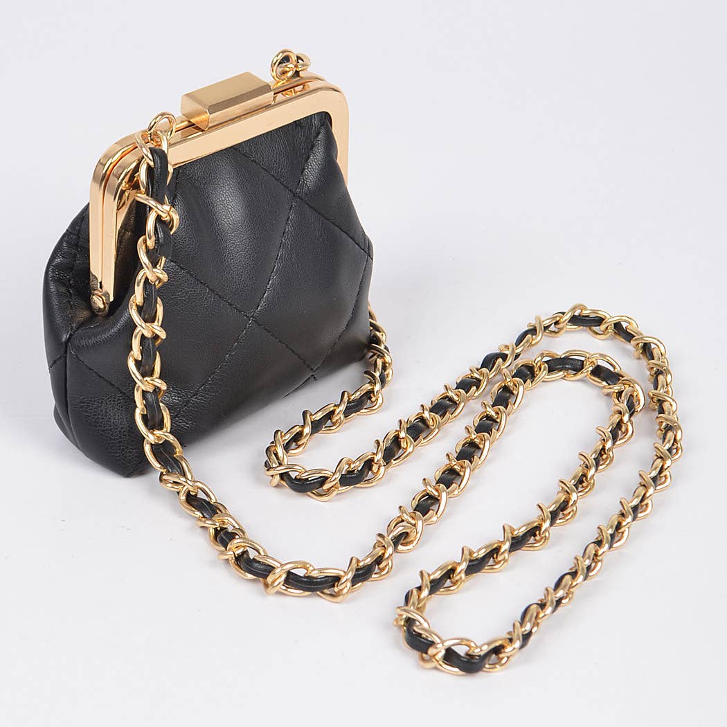 3AM BY H&D ACCESSORIES - Quilted Mini Purse: Green