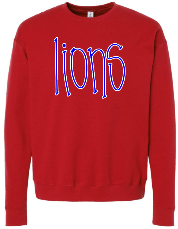 LIONS SPIRIT TEE WITH PAW PRINT BACK