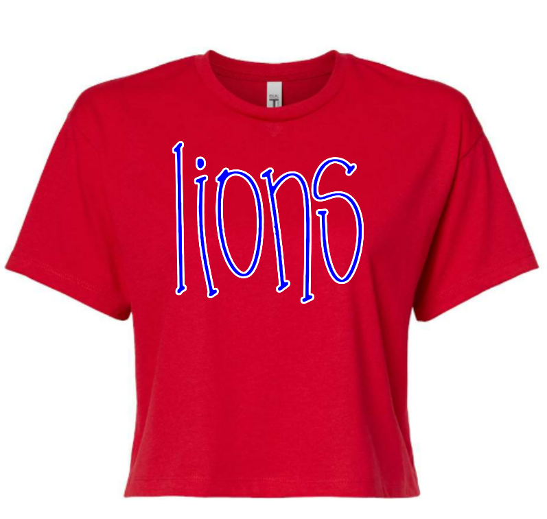 LIONS SPIRIT TEE WITH PAW PRINT BACK