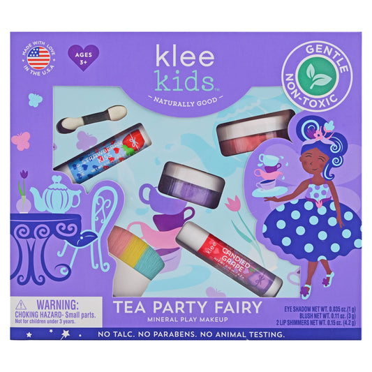 Klee Naturals - Pom Pom Fairy - Klee Kids Natural Mineral Play Makeup Kit: Tea Party Fairy