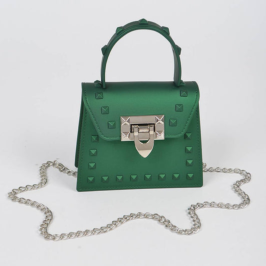 3AM BY H&D ACCESSORIES - Jelly Mini Handle Bag: Green