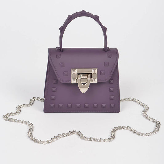 3AM BY H&D ACCESSORIES - Jelly Mini Handle Bag: Purple