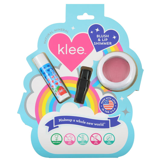 Klee Naturals - Sweet Cherry Spark - Blush and Lip Shimmer Set: Sweet Cherry Spark