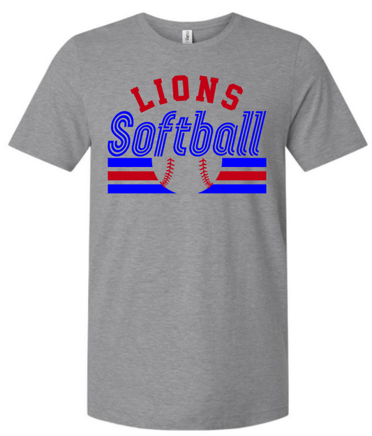 Vintage Lions Softball Tee