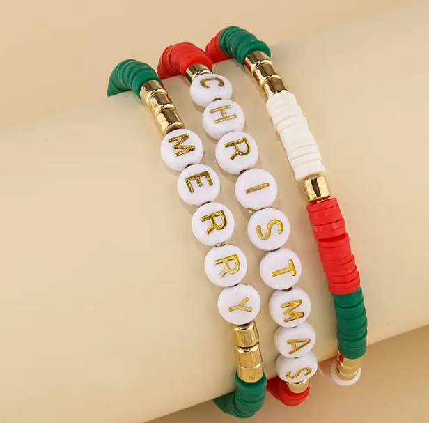 Merry Christmas Bracelet Set