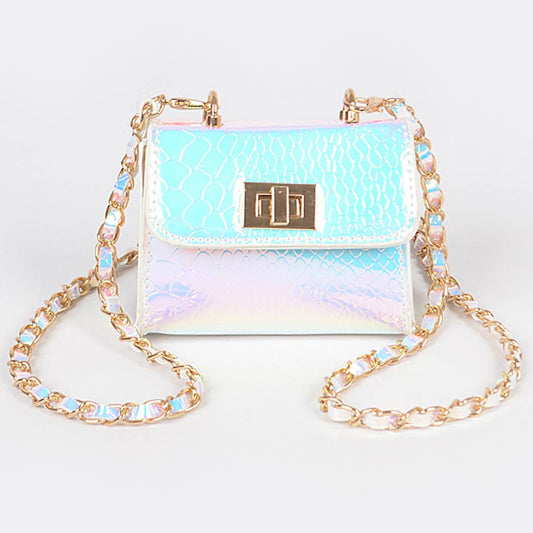 3AM BY H&D ACCESSORIES - Hologram Mini Bag: White