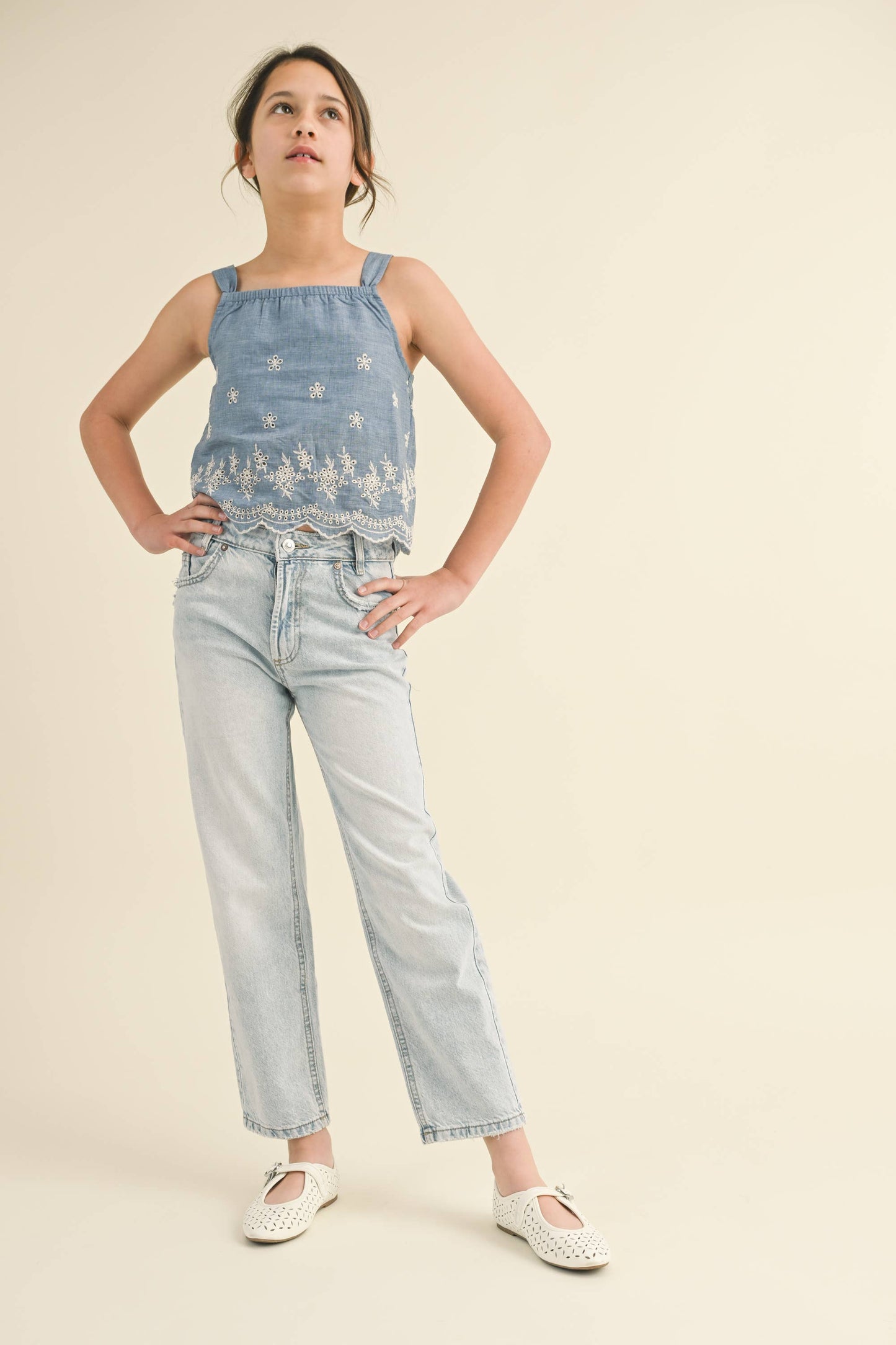 heart and arrow - TWEEN KIDS GIRLS  BABYDOLL BACK CUTOUT TOP (7-14) : 14