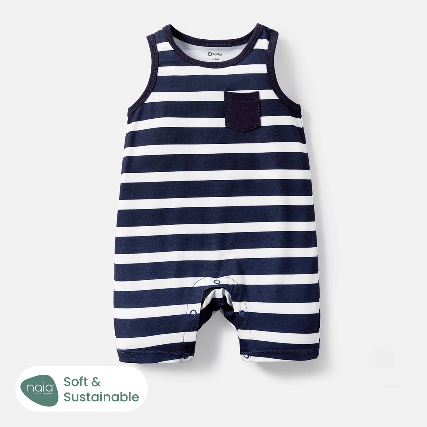 PatPat - Baby Boy Naia Jumpsuit/ 5 Pair of Socks/ Sports Shoes: Tibetanbluewhite / Baby: 6-9M