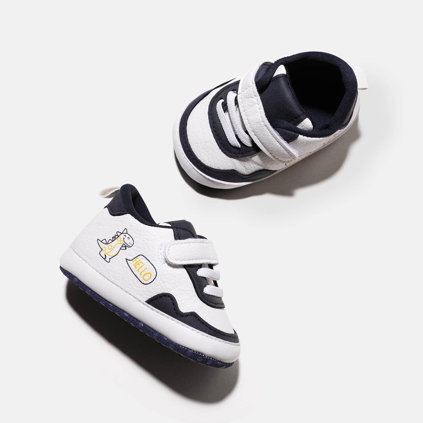 PatPat - Baby Boy Naia Jumpsuit/ 5 Pair of Socks/ Sports Shoes: Tibetanbluewhite / Baby: 6-9M