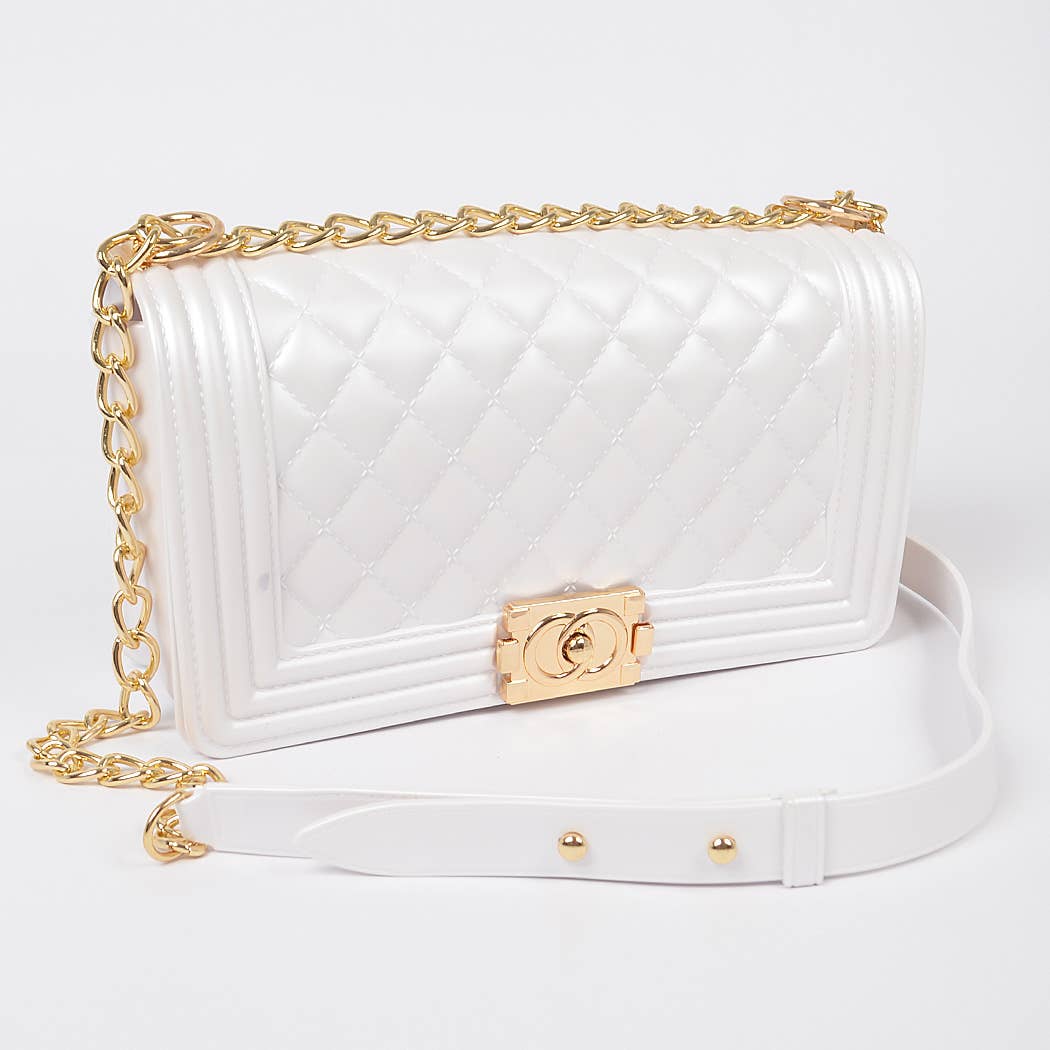 3AM BY H&D ACCESSORIES - Jelly Embossed Clutch: Red