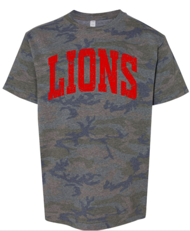 CAMO LIONS TEES