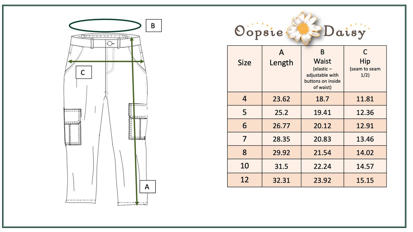 Oopsie Daisy - Kids Mustard Khaki Denim Cargo Jean Pants With Pockets: 10