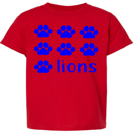 LIONS PAW PRINT SPIRIT TEE