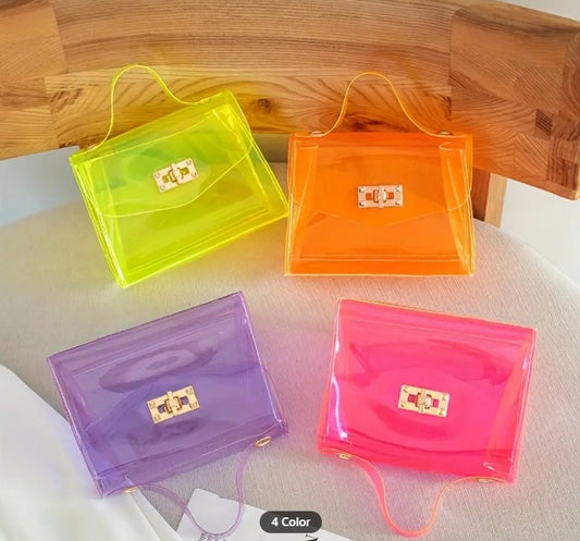 Clear Neon Purse | Girls