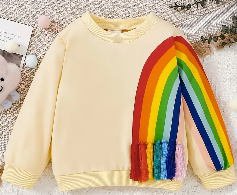 Yellow Rainbow Sweatshirt