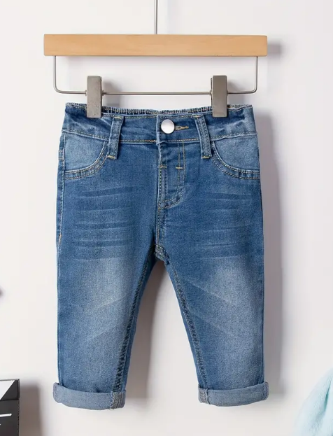 Cuffed Light Wash Jeans