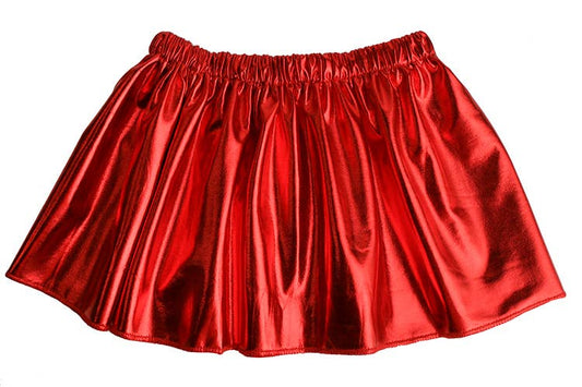 Red Metallic Skirt