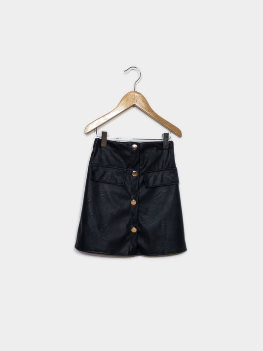 Faux Leather Skirt | Girls