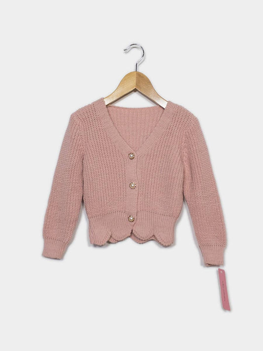 Pink Ruffle Cardigan