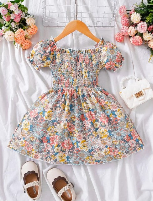 Floral Puff Sleeve Dress