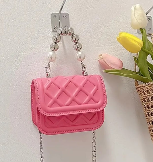 Spring Pearl Beaded Mini Handbags